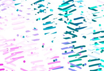 Light Purple, Pink vector template with repeated sticks.