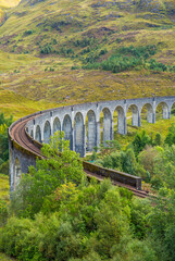 Glenfinnan viaduct view point, highland, Scotland.