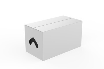 delivery carton containers or mail boxes, realistic  mock up illustration isolated on white background. Shipping parcel packaging templates collection. 3d illustration