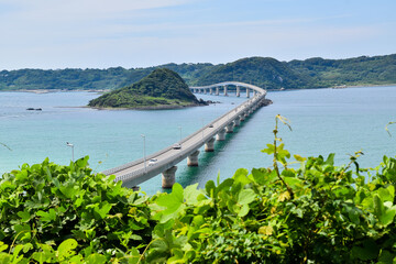 Obraz premium 角島大橋 風景素材