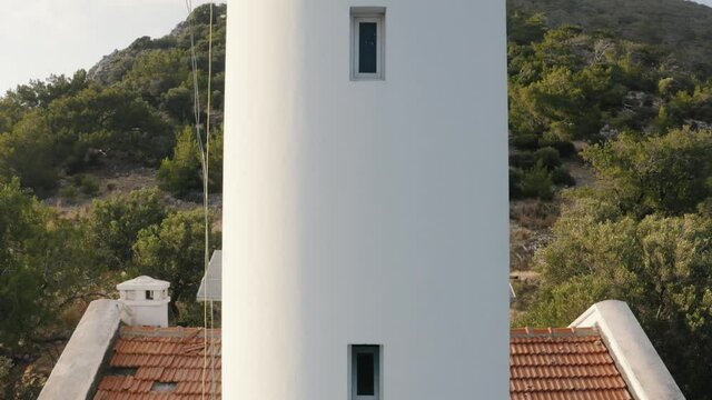 Old lighthouse in Turkey on the Mediterranian coast. High quality footage. 