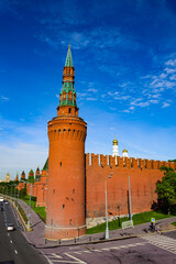 Obraz premium It's The Moskvoretskaya Tower of Kremlin, Moscow, Russia