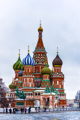Fototapeta na wymiar It's Saint Basil's Cathedral on the Red Square, Moscow, Russia