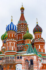 Fototapeta na wymiar It's Saint Basil's Cathedral on the Red Square, Moscow, Russia