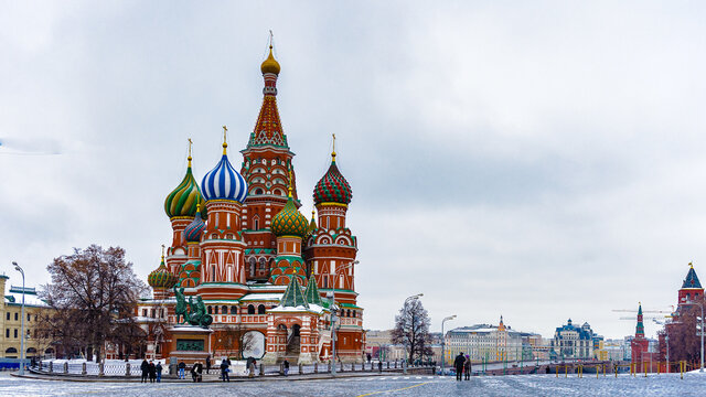 It's Saint Basil's Cathedral on the Red Square, Moscow, Russia