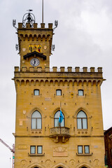 Fototapeta na wymiar Palazzo Pubblico of San Marino,