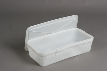 plastic box, container for storing and transferring fruits and vegetables, food, for storing things, on a white background, online store