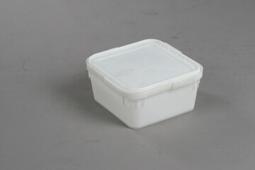 plastic box, container for storing and transferring fruits and vegetables, food, for storing things, on a white background, online store