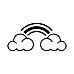 Cloud with rainbow icon 1