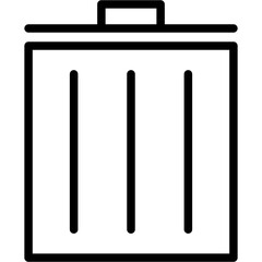 Trash bin icon