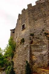 The fortress of Guaita on Mount Titano, the UNESCO World Heritage since 2008