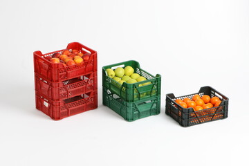plastic box, food, container for storing and transferring fruit,