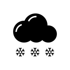 Cloud with snow flake 2