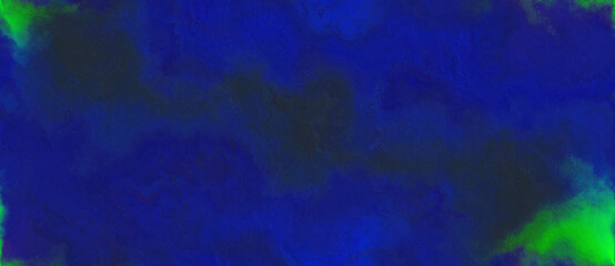 Fototapeta premium abstract watercolor background with watercolor paint with midnight blue, lime green and very dark blue colors