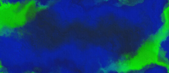 Fototapeta na wymiar abstract watercolor background with watercolor paint with midnight blue, lime green and dark blue colors. can be used as web banner or background