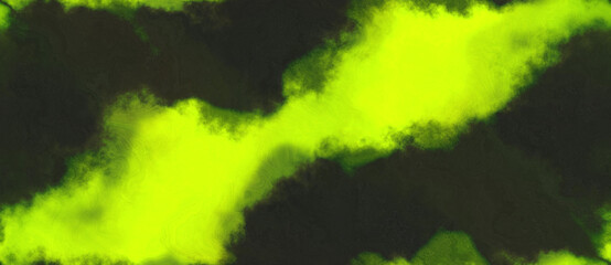 abstract watercolor background with watercolor paint with very dark green, green yellow and dark green colors and space for text or image