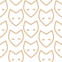 Fox head wallpaper pattern design
