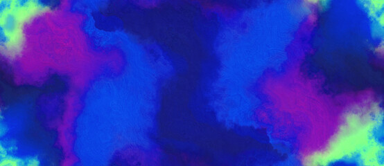 abstract watercolor background with watercolor paint with medium blue, medium aqua marine and dark blue colors