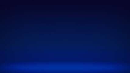 Empty blue dark studio room gradient background.concept for your graphic design poster banner and backdrop Halloween.