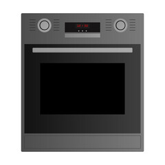 Oven vector icon.Cartoon vector icon isolated on white background oven.