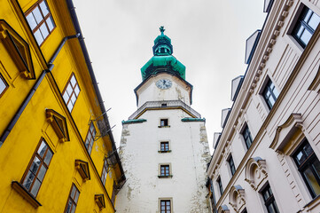 St.Michael Gate, Old CIty of Bratislava, Slovakia