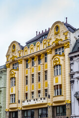 Fototapeta premium Architecture of the Main Square in the Old City of Bratislava, Slovakia