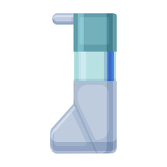 Inhaler vector icon.Cartoon vector icon isolated on white background inhaler.