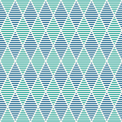 Seamless pattern with hatched diamonds. Argyle wallpaper. Rhombuses and lozenges motif. Repeated geometric figures