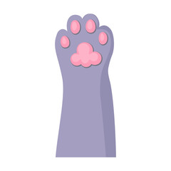 Cat paw vector icon.Cartoon vector icon isolated on white background cat paw.