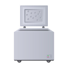Freezer vector icon.Cartoon vector icon isolated on white background freezer.