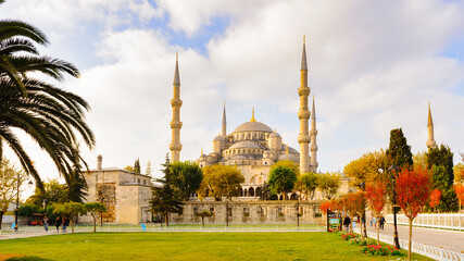 Fototapeta na wymiar Blue mosuqe, Istanbul, Turkey