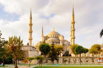 Fototapeta na wymiar Blue mosuqe, Istanbul, Turkey