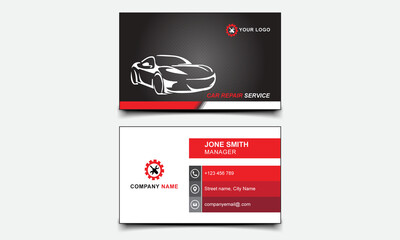 Automotive Services and Car repair service Business Card