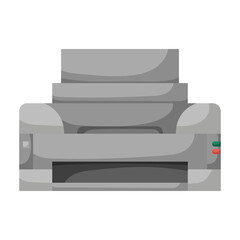 Printer vector icon.Cartoon vector icon isolated on white background printer.