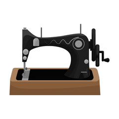 Sewing machine vector icon.Cartoon vector icon isolated on white background sewing machine.
