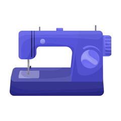 Sewing machine vector icon.Cartoon vector icon isolated on white background sewing machine.