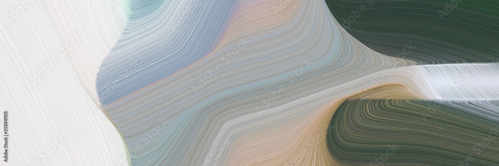 Poster dynamic colorful curves header design with silver, dark gray and dark slate gray colors. can be used