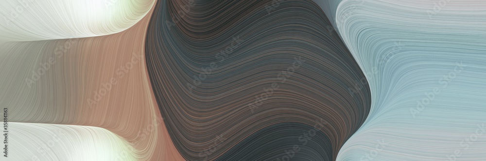 Poster art decorative waves design with dark gray, dark slate gray and old mauve colors. can be used as pos
