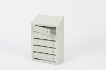 mailbox for letters, mailbox with a key, mailbox for several apartments, on a white background, online store