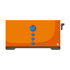 Toaster vector icon.Cartoon vector icon isolated on white background toaster.