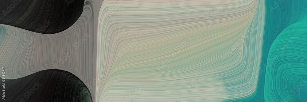 Aufkleber modern colorful waves background with dark gray, dark slate gray and slate gray colors. can be used 
