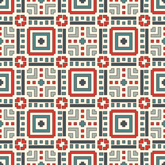 Dashed lines abstract background. Seamless pattern with geometric motif. Simple symmetric ornament.