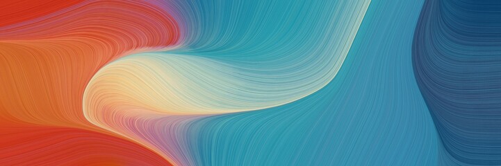 modern colorful curves graphic with indian red, steel blue and dark gray colors. can be used as header or banner