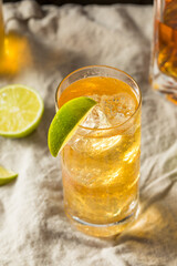 Boozy Whiskey Ginger Ale Cocktail