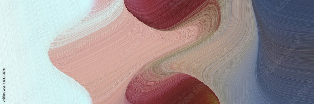 Poster futuristic colorful curves design with rosy brown, old mauve and dark slate gray colors. can be used