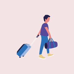 man with luggage © Maria Bobrova