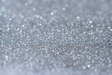 Crystal abstract glitter grey background and Blurred abstract holiday background
