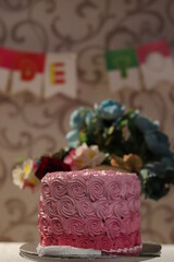Rossette Pink Cake 