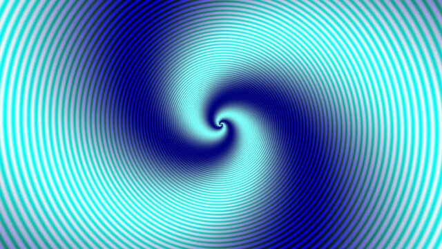 Abstract CGI motion background with hypnotic expanding/collapsing spiral (full HD 1920x1080, 30 fps).