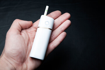 image of electronic smoke device hand 